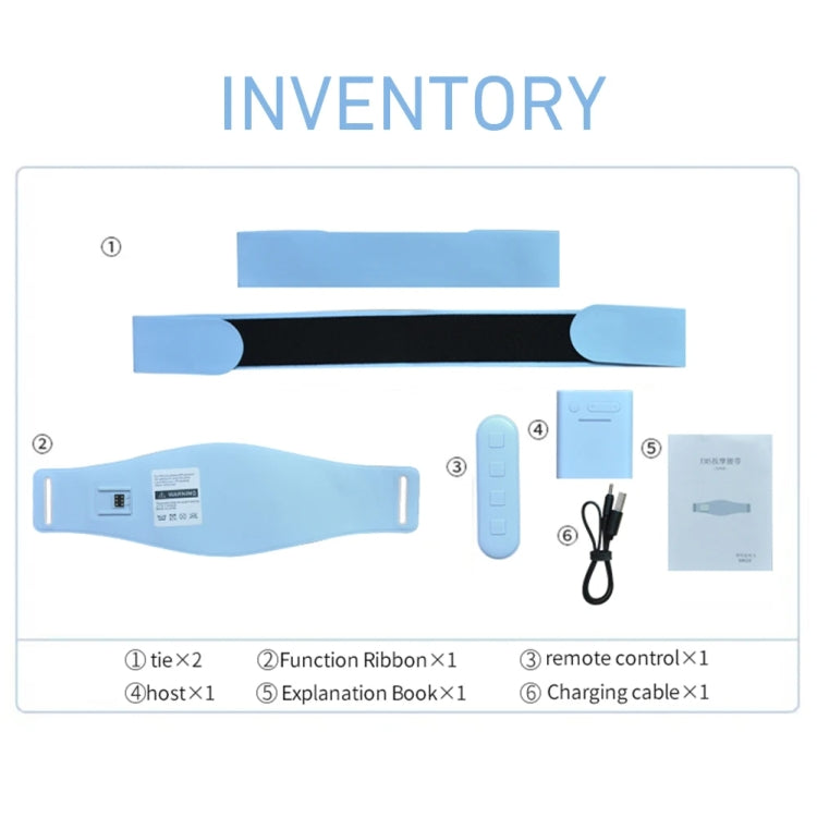 EMS Abdominal Fitness Device Slimming Waist Period Pain Relieve Massager(Lake Blue) by buy2fix