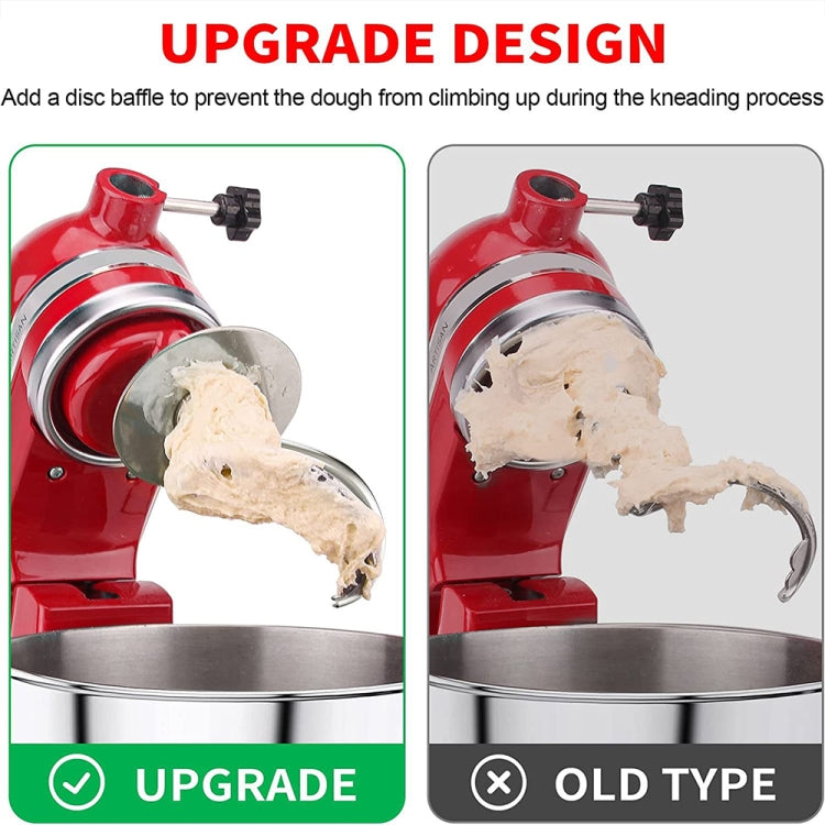 For KitchenAid Stand Mixer 4.5-5QT Stainless Steel Dough Hook Kitchen Machine Accessories - Food Disposer Parts by buy2fix | Online Shopping UK | buy2fix