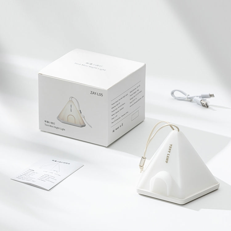 ZAY-L05 Tent-Shape USB Charging Timer Night Light Wild Camping Atmosphere Light(White) by buy2fix