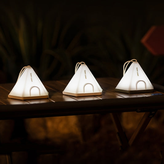ZAY-L05 Tent-Shape USB Charging Timer Night Light Wild Camping Atmosphere Light(Khaki) by buy2fix