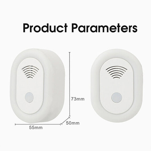 Adjustable Night Light Ultrasonic Mosquito Repeller Mini Home Electronic Mouse Repeller, Spec: EU Plug(White) by buy2fix