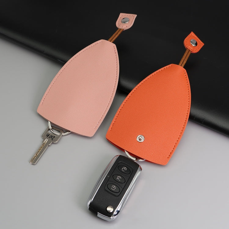 Pull-out Personalized Ladies Car Key Bag Portable Large Capacity Storage Key Cover, Color: Light Pink by buy2fix
