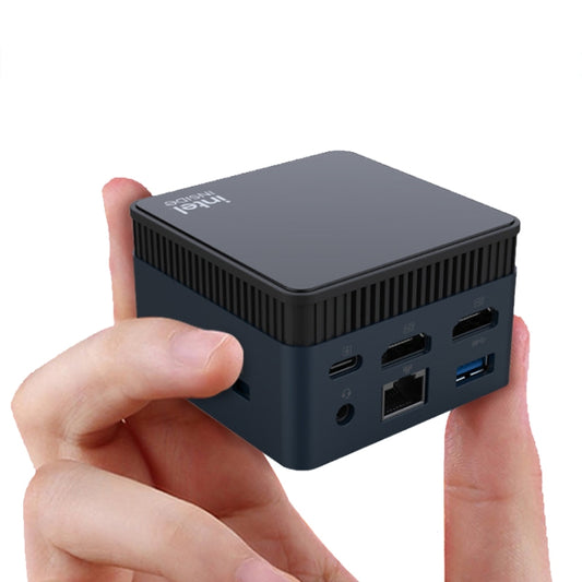 N100/DDR5 12th AlderLake-N100 Dual 4K60Hz Office And Home Mini PC, Spec: 12G+512G /UK Plug by buy2fix