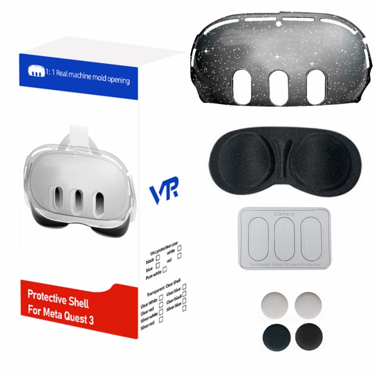 For Meta Quest 3 PC Protective Shell, Style: Single Shell (Ordinary Transparent Black) by buy2fix