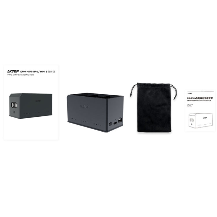 For DJI Mini 4 Pro / Mini 3 Pro Drone LKTOP 100W Two Way Charging Hub by LKTOP