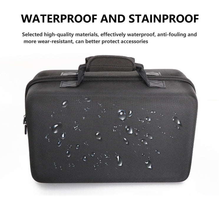 For PS5 Slim Game Console EVA Storage Bag Handbag Carrying Case(1900 Black) by buy2fix