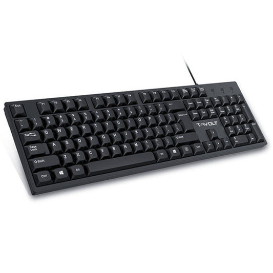 T-WOLF 104-keys USB Computer Office Home Wired Keyboard(T15) by T-WOLF