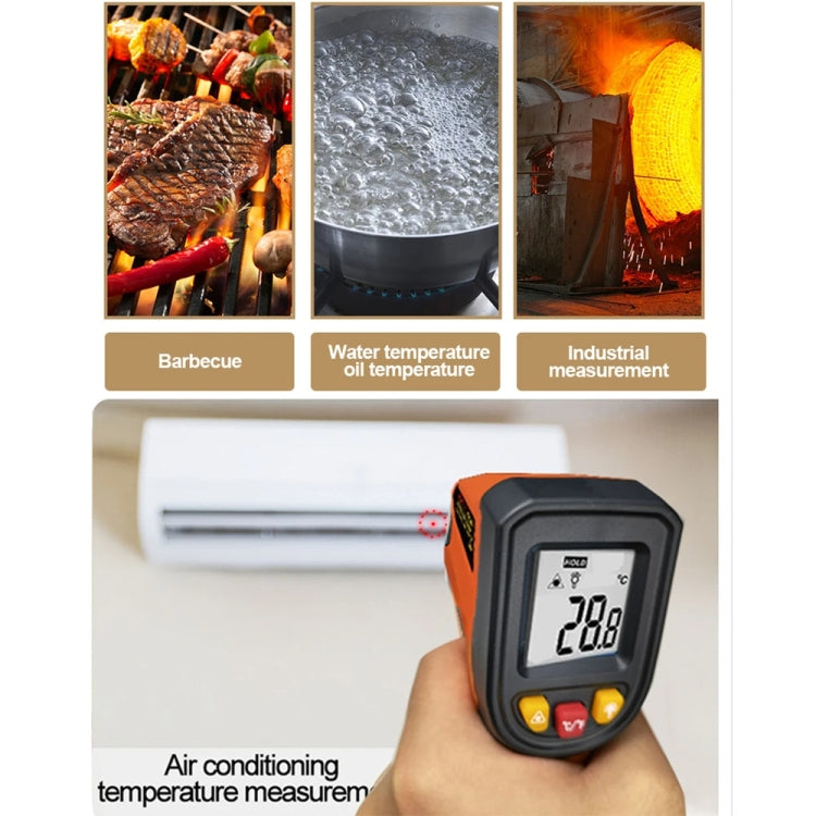 NJTY Digital Display High-Precision Infrared Thermometer For Bakery Kitchen Industry, Spec: T400 by NJTY