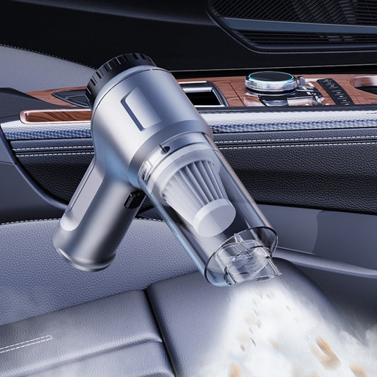 SUITU ST-6651 Automotive Charging Dust Removal Blower Car Brushless Vacuum Cleaner(Silver And Gray) by SUITU
