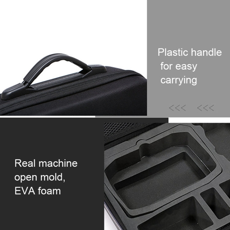 For DJI MINI 4 PRO Suitcase Backpack Messenger Bag Organizer(Pu Diamond Pattern) by buy2fix