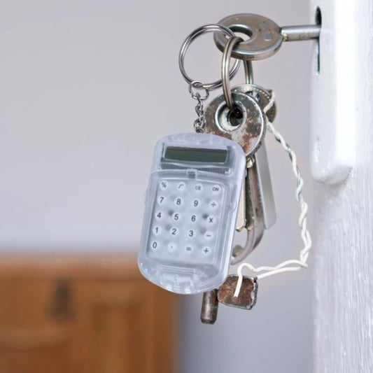 Flip Top Portable Mini Calculator Student Exam Office Calculator(White) by buy2fix