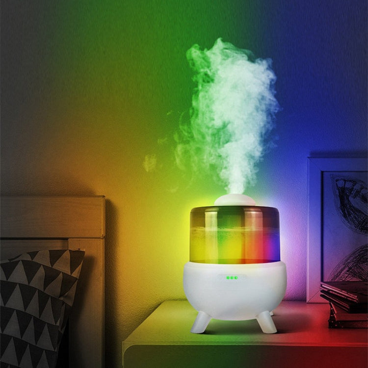 FS102 2L Ultrasonic Aromatherapy Colorful Night Light Desktop Humidifier, Spec: EU Plug(White) by buy2fix