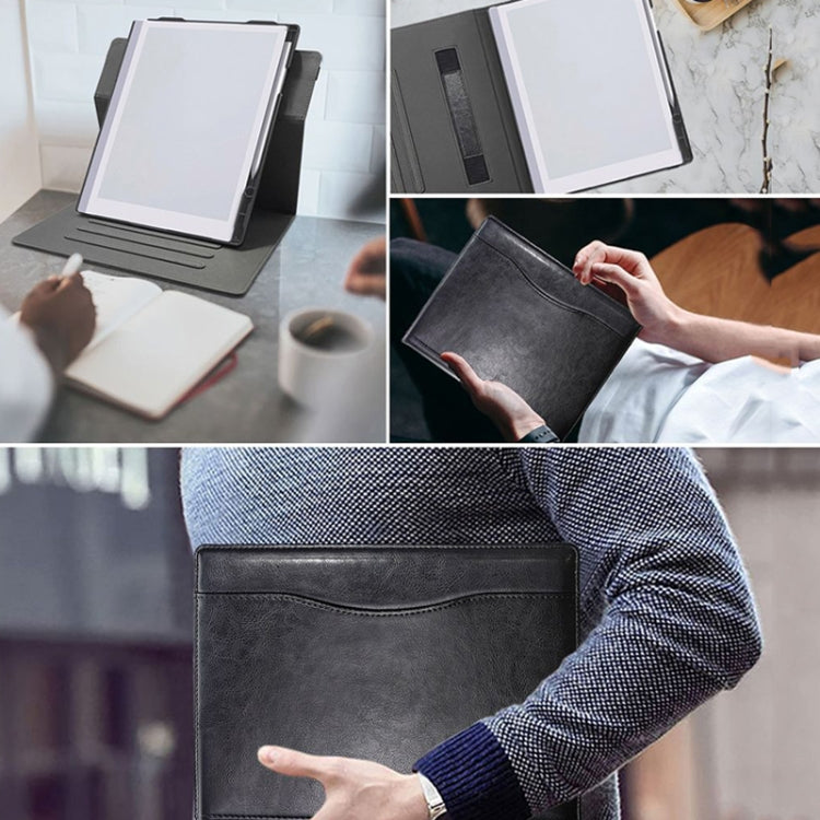 For ReMarkable 2 10.3 Inch 2020 Paper Tablet Case 360 Degree Rotating Stand Cover with Pencil Holder(Black) - Others by buy2fix | Online Shopping UK | buy2fix