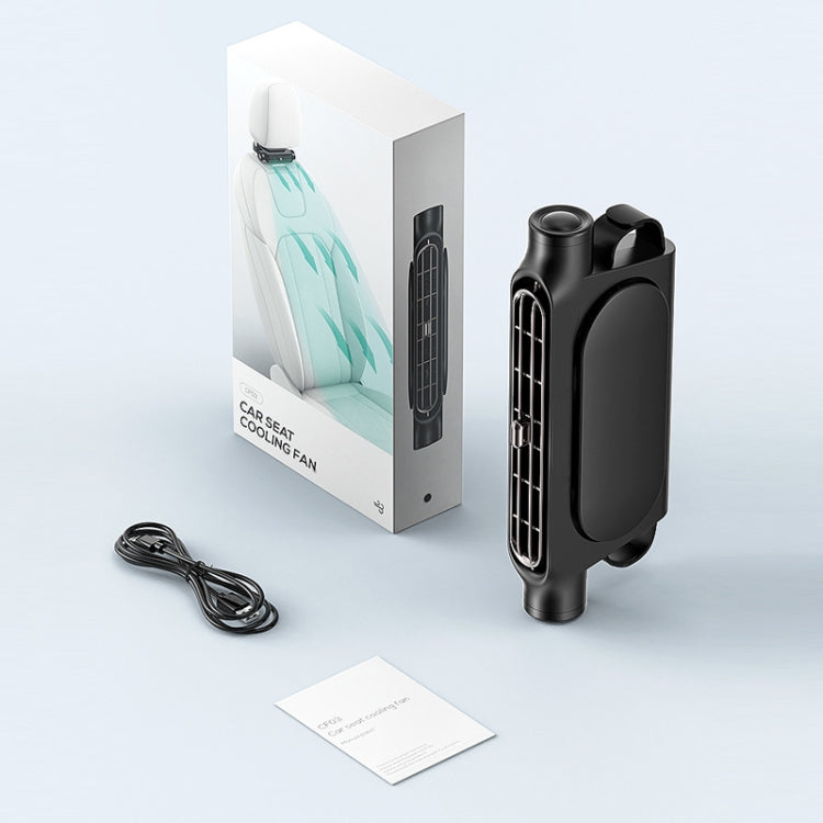 Car Turbine High Wind USB Plug-in Seat Back Fan(CF03 Black) by buy2fix