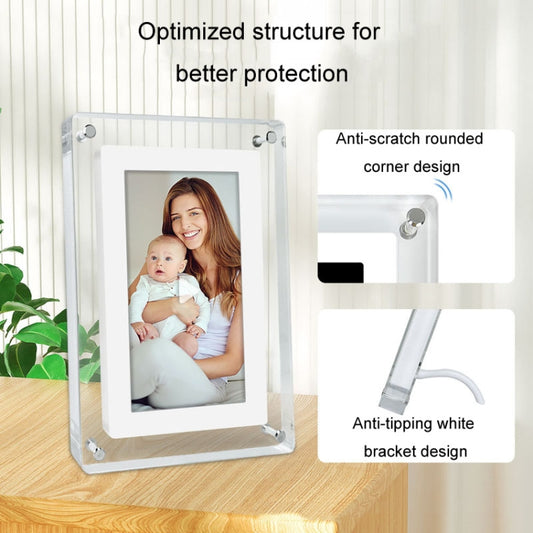 5 Inch HD Digital Photo Frame Crystal Advertising Player 1080P Motion Video Picture Display Player(UK Plug) by buy2fix