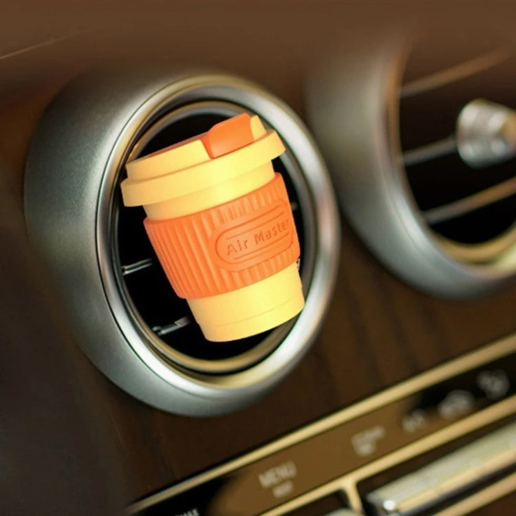 BEN.JACK Coffee Cup Car Perfume Air Conditioner Air Outlet Aromatherapy Ornaments(Light Yellow+Yellow) by BEN.JACK