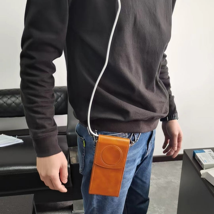 For Apple Vision Pro Power Organizer Case Carrying Bag(Brown) by buy2fix