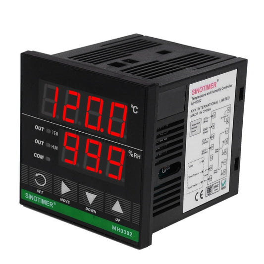 SINOTIMER MH0302 Intelligent High Precision Temperature Humidity Controller Digital Display Temperature and Humidity Meter by SINOTIMER