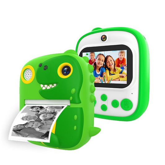 2.4 Inch 1080P HD Instant Printing Camera Children Thermal Printer With 32G TF Card(Green) by buy2fix