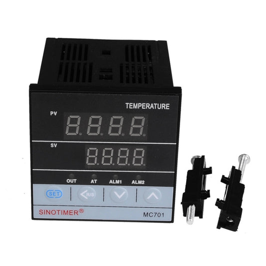 SINOTIMER MC701 Universal Input Short Case PID Intelligent Temperature Controller Meter Heating Cooling Relay SSR Solid State Output by SINOTIMER