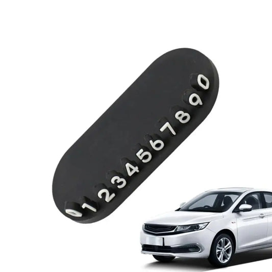 3D Temporary License Plate Removal Ornaments Anti-slip Base(Black) by buy2fix