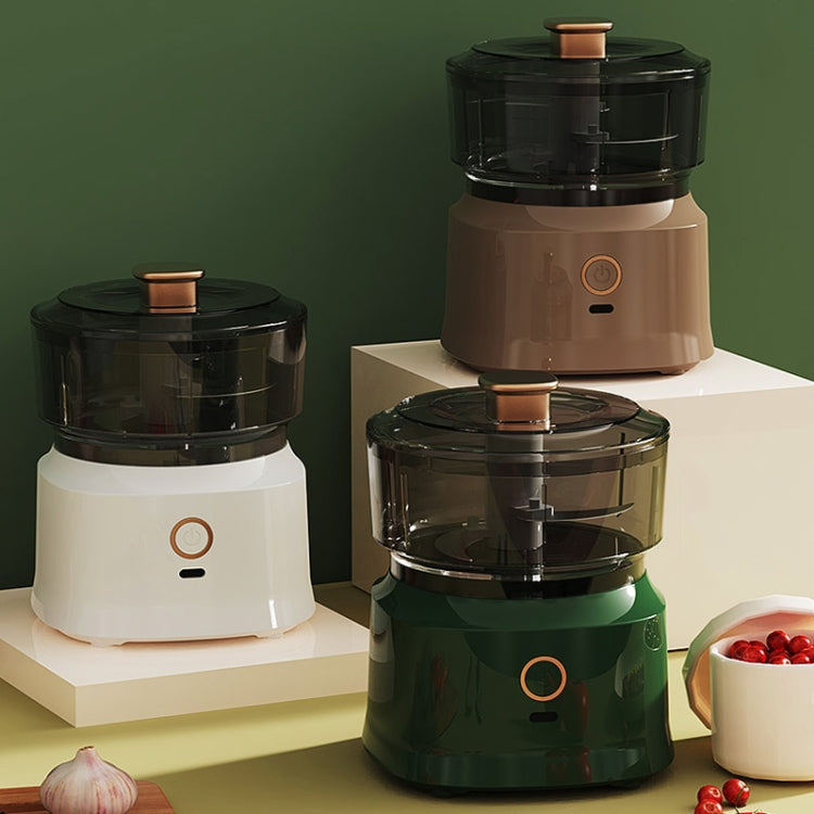 JRQ-01 Home Wireless Electric Meat Grinder Kitchen Garlic Pounder, Size: Double-click(Coffee) by buy2fix