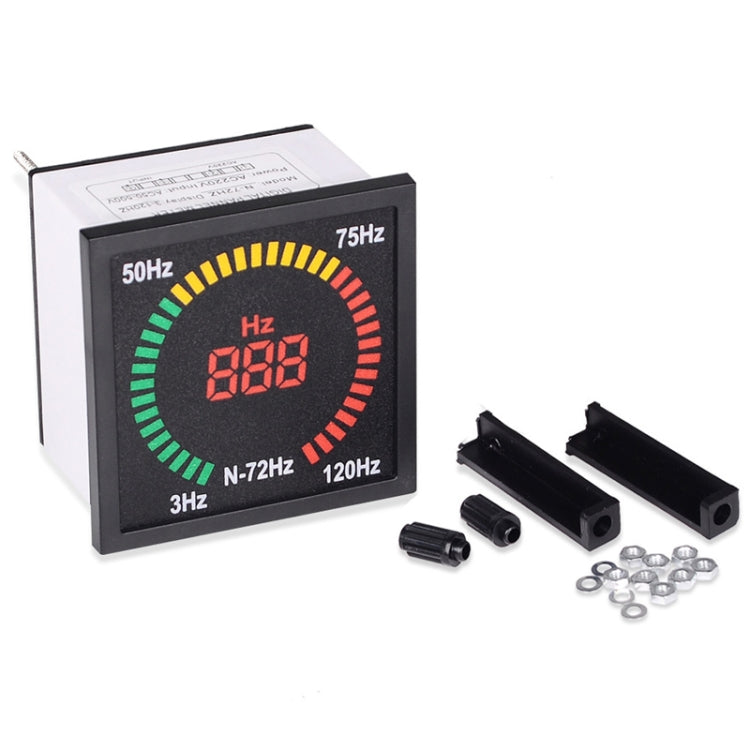 SINOTIMER N-72HZ AC Frequency Signal Indicator Square Turntable LED Digital Frequency Meter by SINOTIMER
