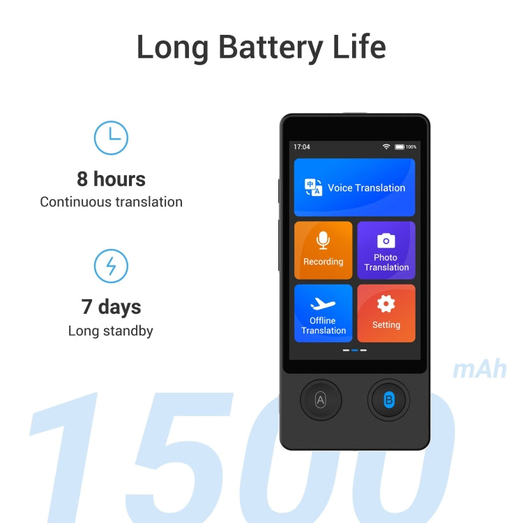 Hishell W12 144 Languages AI Voice Translator Smart Camera Translator Offline Dialogue Real-Time Mutual Translation(Black) by Hishell