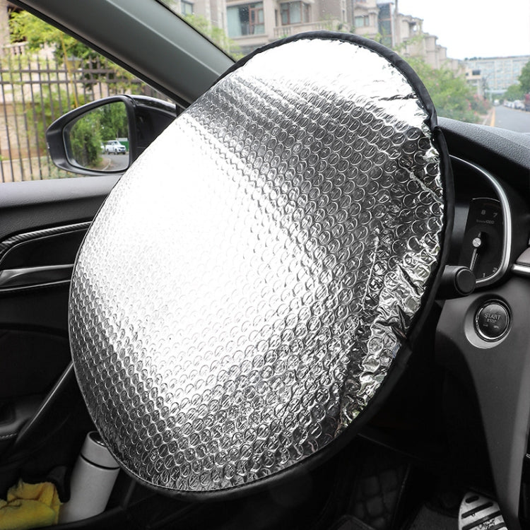 40cm Car Steering Wheel Cooling Insulating Aluminum Foil Sunshade by buy2fix