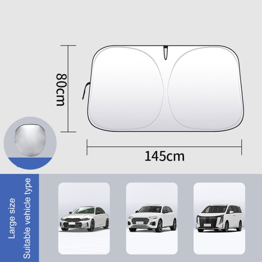 Car Front Windshield Heat Insulation Sun Protection Visor, Specification: Front Block 145x80cm by buy2fix