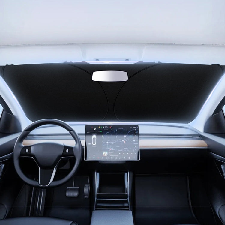 Car Front Windshield Heat Insulation Sun Protection Visor, Specification: Large Front Baffle+4 Side Baffles+1 Rear Baffle by buy2fix