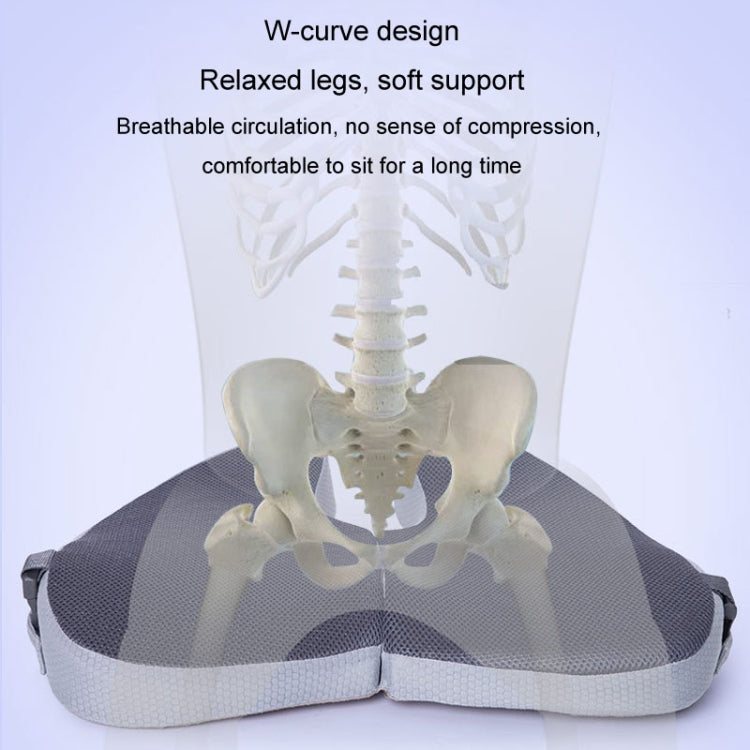 BEWALKER Foldable Travel Seat Cushion Memory Foam Breathable Chair Cushion(Navy) by BEWALKER