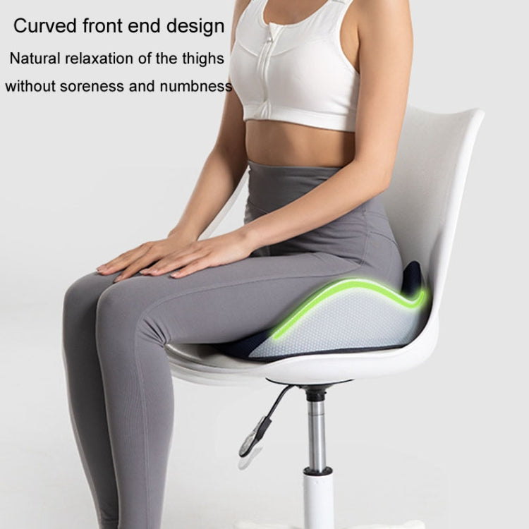 BEWALKER Slow Rebound Memory Foam Cushion Thickened Breathable Office Chair Seat Pad(Grey) by BEWALKER