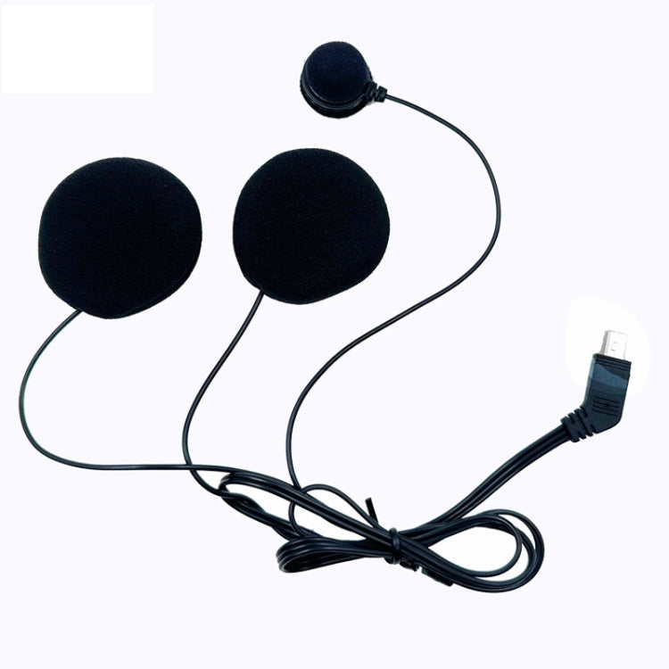 HD Noise-Proof Helmet Intercom Headset Microphone(10Pin Plug+Single Microphone+Double Speaker) by buy2fix