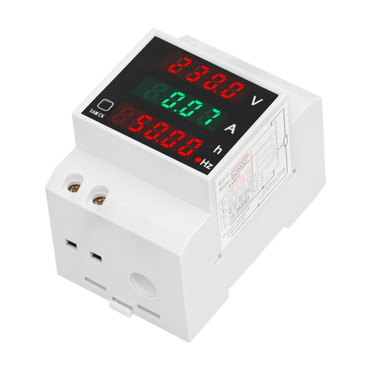 SINOTIMER SDM007 Din Rail AC Voltage Current Totalized Time Frequency Digital Display Meter by SINOTIMER