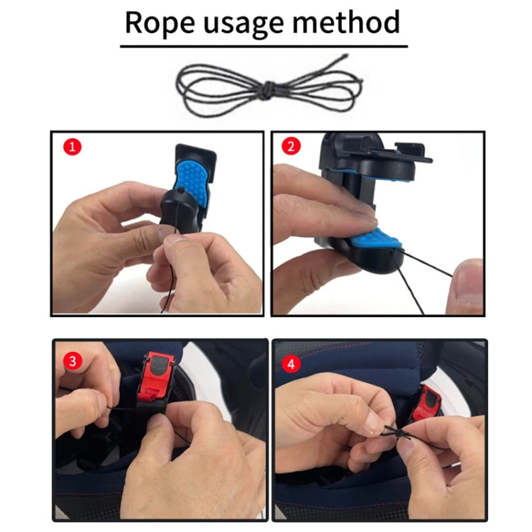 Motorcycle Helmet Chin Clamp Mount for GoPro Hero Series DJI Osmo Action, SJCAM Cameras, Spec: Set 1 by buy2fix