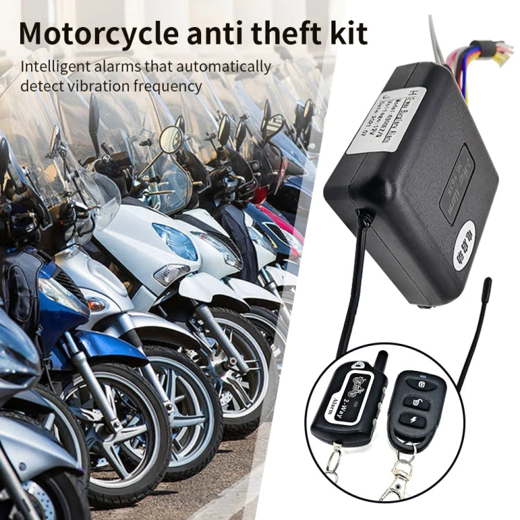 Two-Way Dual Remote Control Vibration Motorcycle Anti-Theft Device(YL-B011) by buy2fix