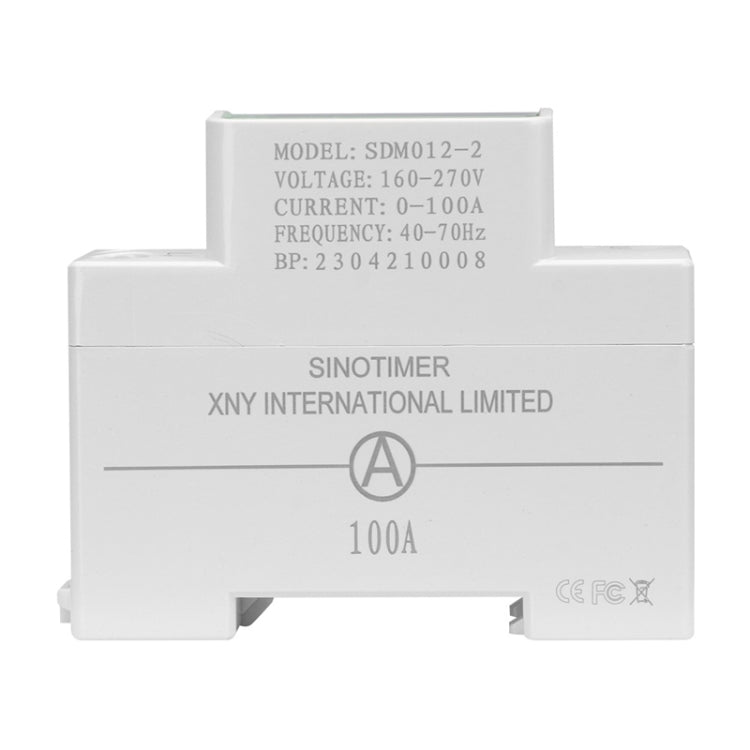 SINOTIMER DIN Rail AC Digital Display Current Voltage Power Electricity Multi-Function Tester, Model: SDM012-2 by SINOTIMER