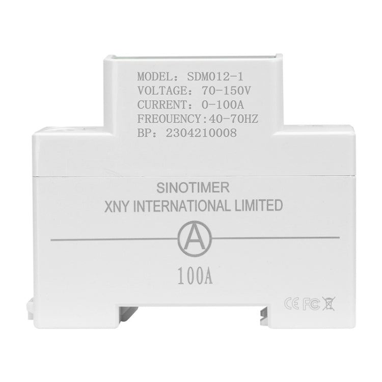 SINOTIMER DIN Rail AC Digital Display Current Voltage Power Electricity Multi-Function Tester, Model: SDM012-1 by SINOTIMER