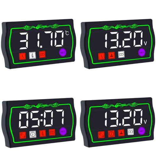 4 in 1 Ambient Temperature Gauge Morfayer Locomotive Intelligent Multi-function Tachometer by Morfayer