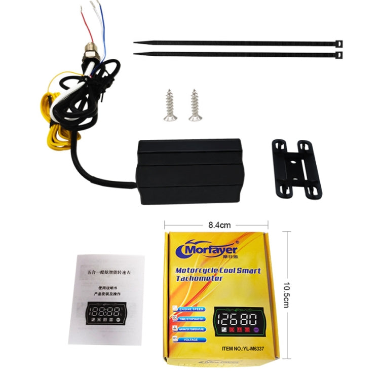 5 in 1 Ambient Temperature Tachometer Morfayer Locomotive Intelligent Multi-function Tachometer by Morfayer