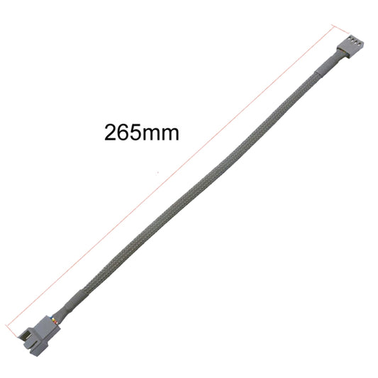 0.27m Computer PWM Temperature Control Cooling Fan Extension Cable Chassis HUB Connector(1 In 1) by buy2fix
