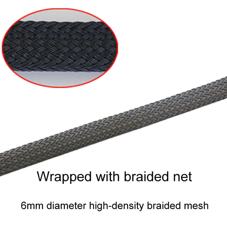 0.27m Computer PWM Temperature Control Cooling Fan Extension Cable Chassis HUB Connector(1 In 3) by buy2fix