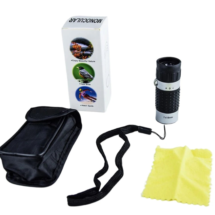 7 x 18 Mini Monoculars Telescope for Hunting Golf Hiking Bird Watching, Spec: Rangefinders by buy2fix