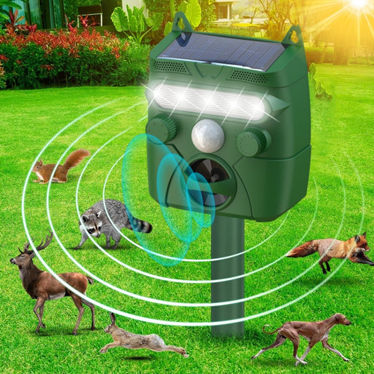 Solar Animal Driver Ultrasonic Outdoor Bird Repeller Electronic Mouse Repeller by buy2fix