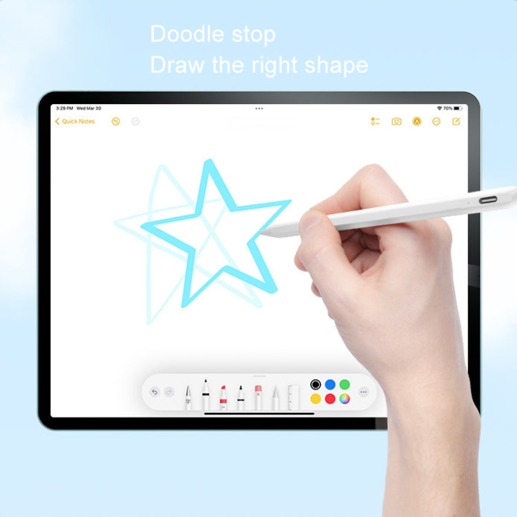 Fast Charge+Touch Switch+Bluetooth Function Anti-false Touch Capacitive Pen for iPad 2018 or Later(White) by buy2fix
