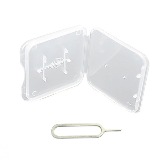 Cell Phone SIM Card Removal Pin Memory Card Holder With Storage Case, Specification: White Box+Card Pin - SIM Card Tool by buy2fix | Online Shopping UK | buy2fix