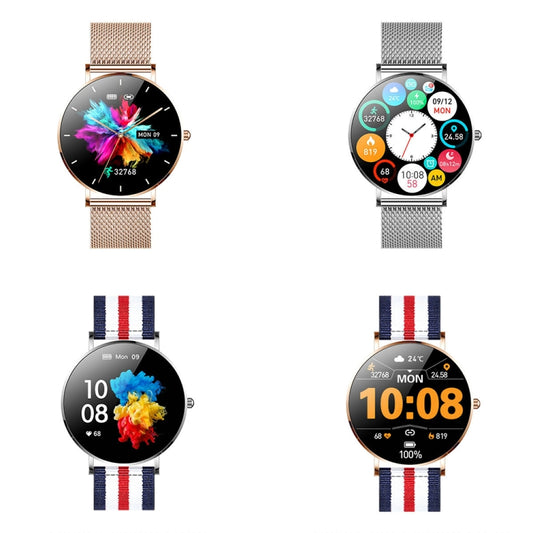 T8 1.3-inch Heart Rate/Blood Pressure/Blood Oxygen Monitoring Bluetooth Smart Watch, Color: Silver by buy2fix