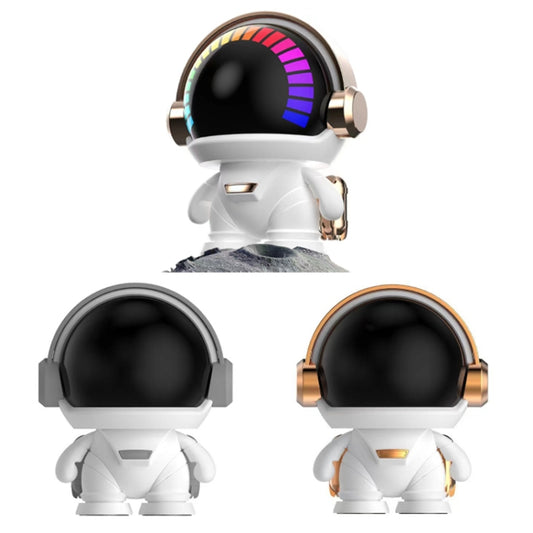 Mini Astronaut Portable Smart Subwoofer Bluetooth Speaker, Color: White Gray by buy2fix