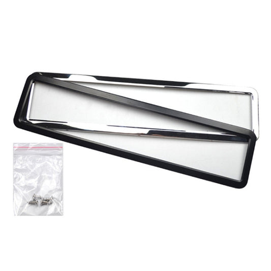 European/Russian/Ukrainian Stainless Steel License Plate Frame(8K Mirror) by buy2fix
